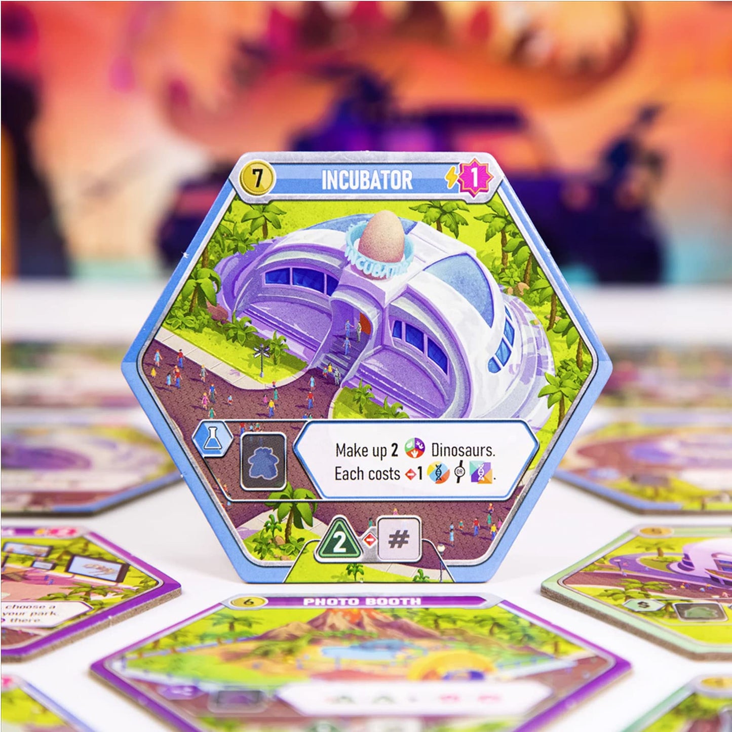 Dinosaur World Board Game by Pandasaurus – Draft, Build, Explore Your Dino Park