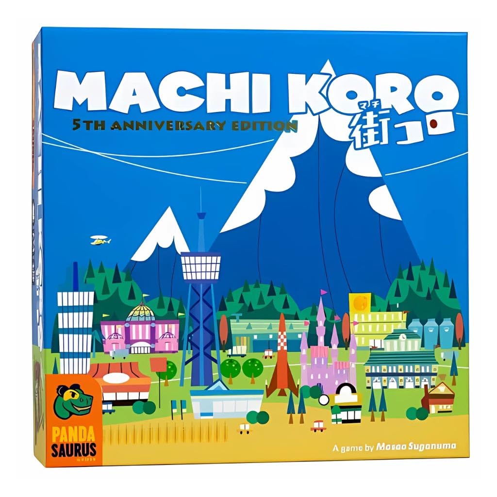 Machi Koro Board Game by Pandasaurus — Fast City-Building Dice Strategy for 2-4 Players in 30 Minutes