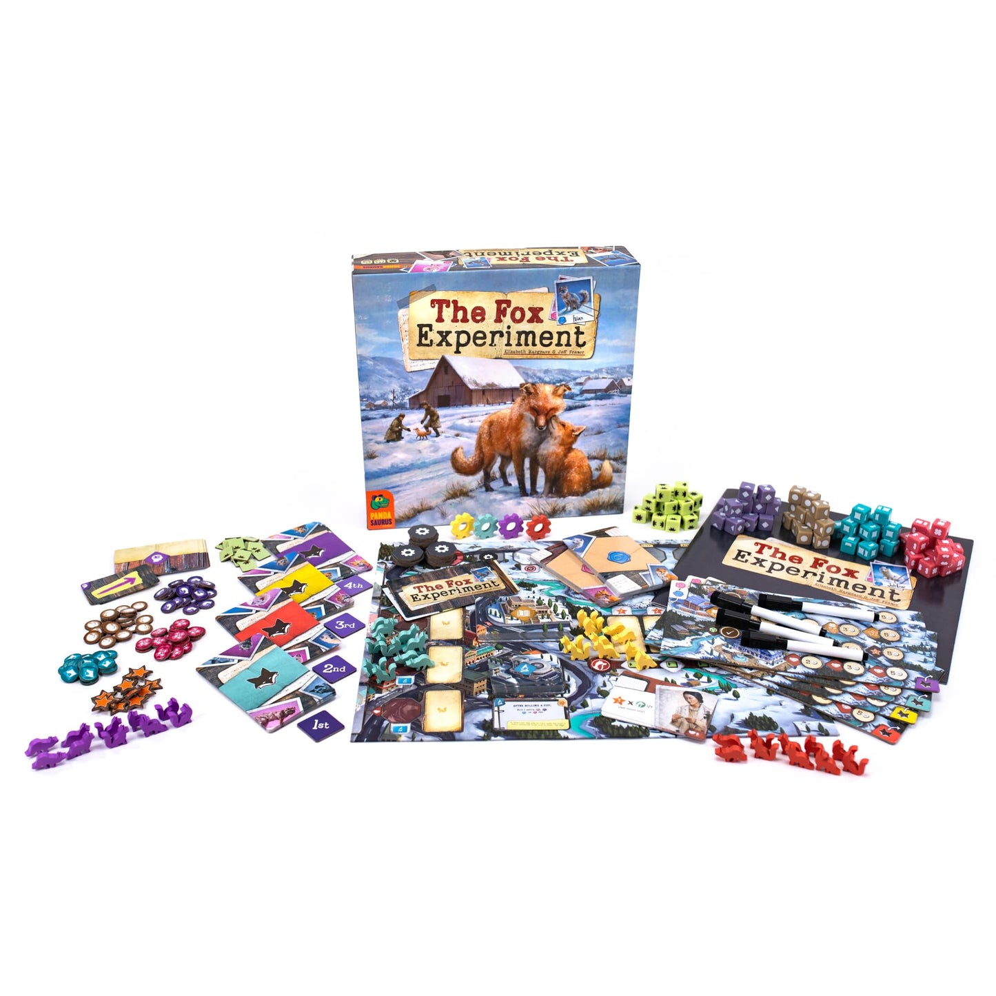 The Fox Experiment Board Game by Pandasaurus Games | Breed & Evolve Foxes (1-4 Players, 60 Min)