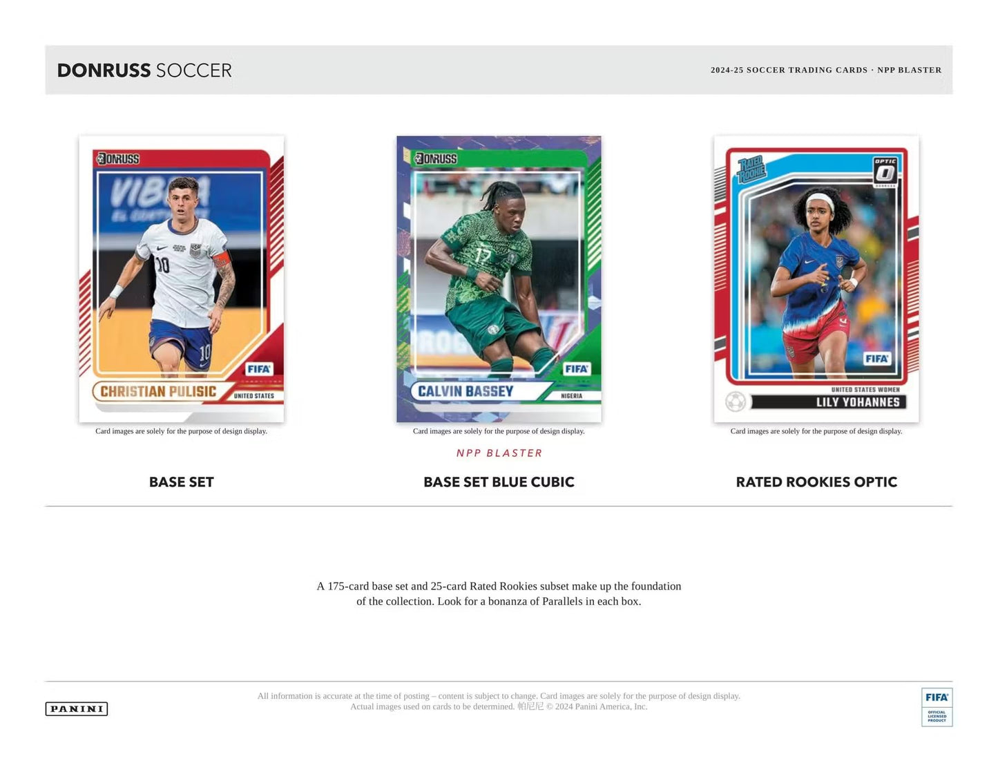 Panini Donruss Soccer 2024-25 Blaster Box 6-Pack – Red Cubic Parallels (Blaster Exclusive)