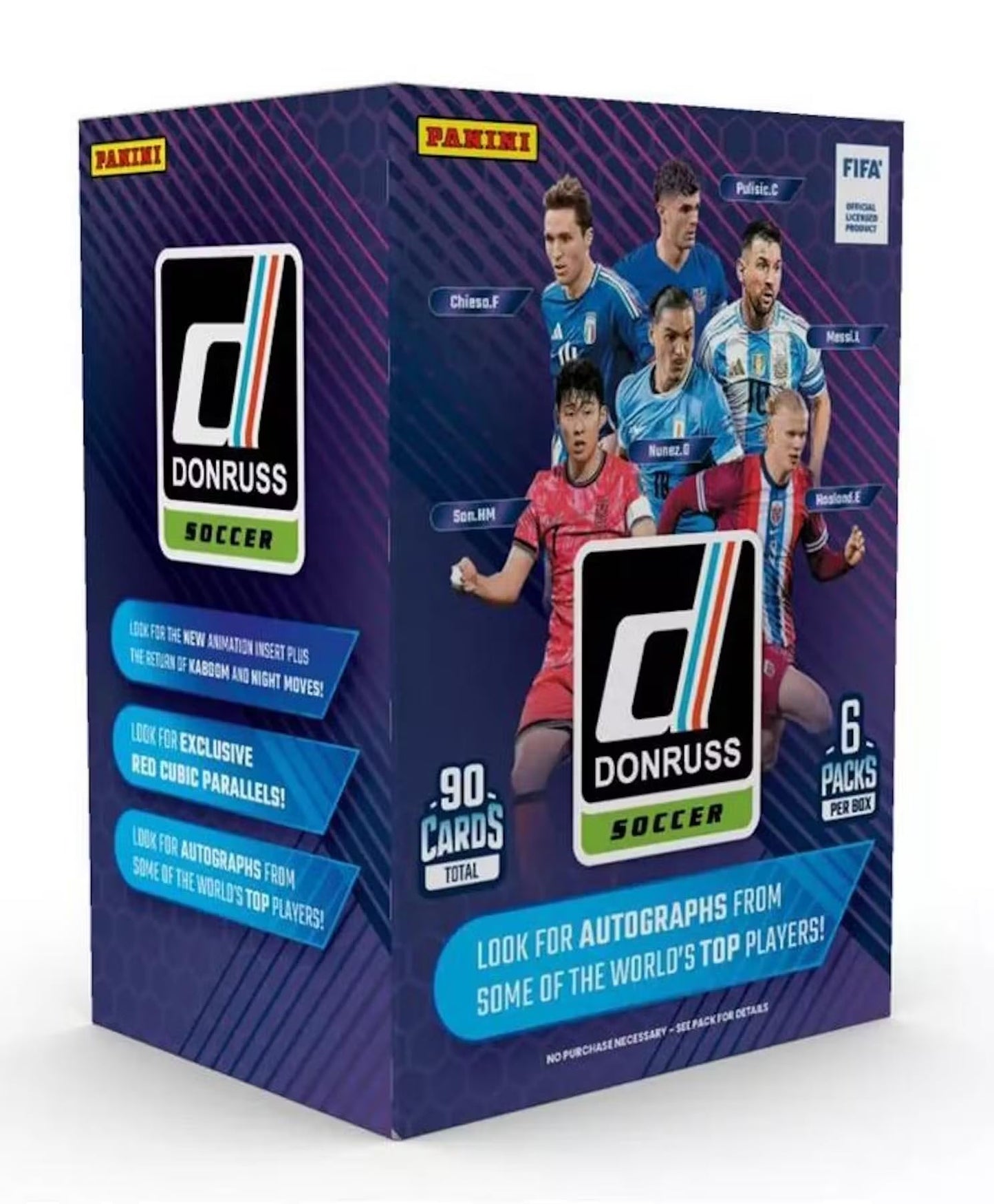 Panini Donruss Soccer 2024-25 Blaster Box 6-Pack – Red Cubic Parallels (Blaster Exclusive)