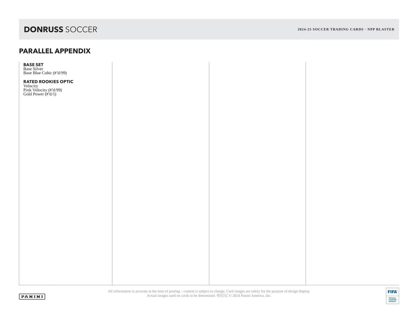 Panini Donruss Soccer 2024-25 Blaster Box 6-Pack – Red Cubic Parallels (Blaster Exclusive)