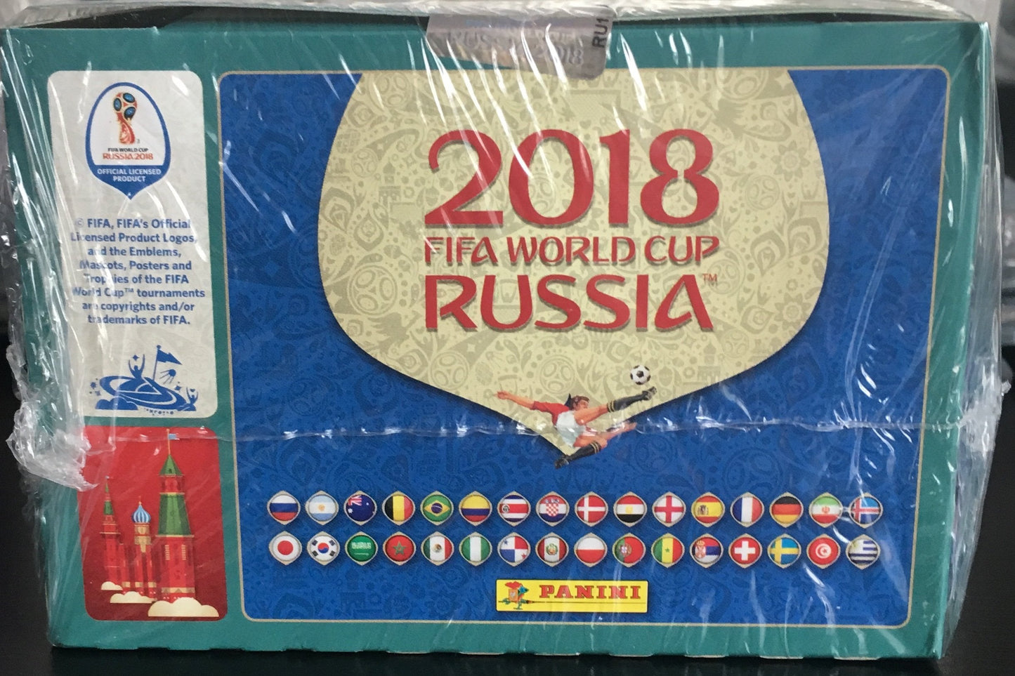 Panini Russia 2018 World Cup Sticker Box – International Version, 104 Packets