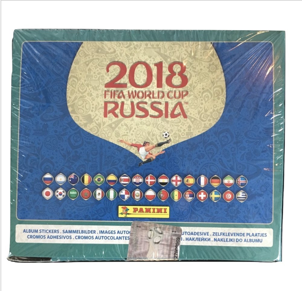 Panini Russia 2018 World Cup Sticker Box – International Version, 104 Packets