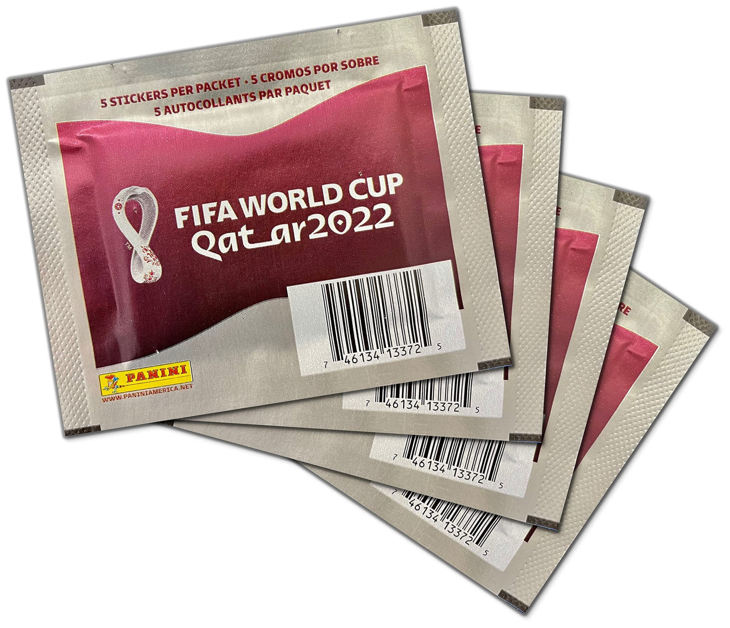 Panini FIFA World Cup Qatar 2022 Sticker Box — 50 Packs x 5 Stickers (USA Version)