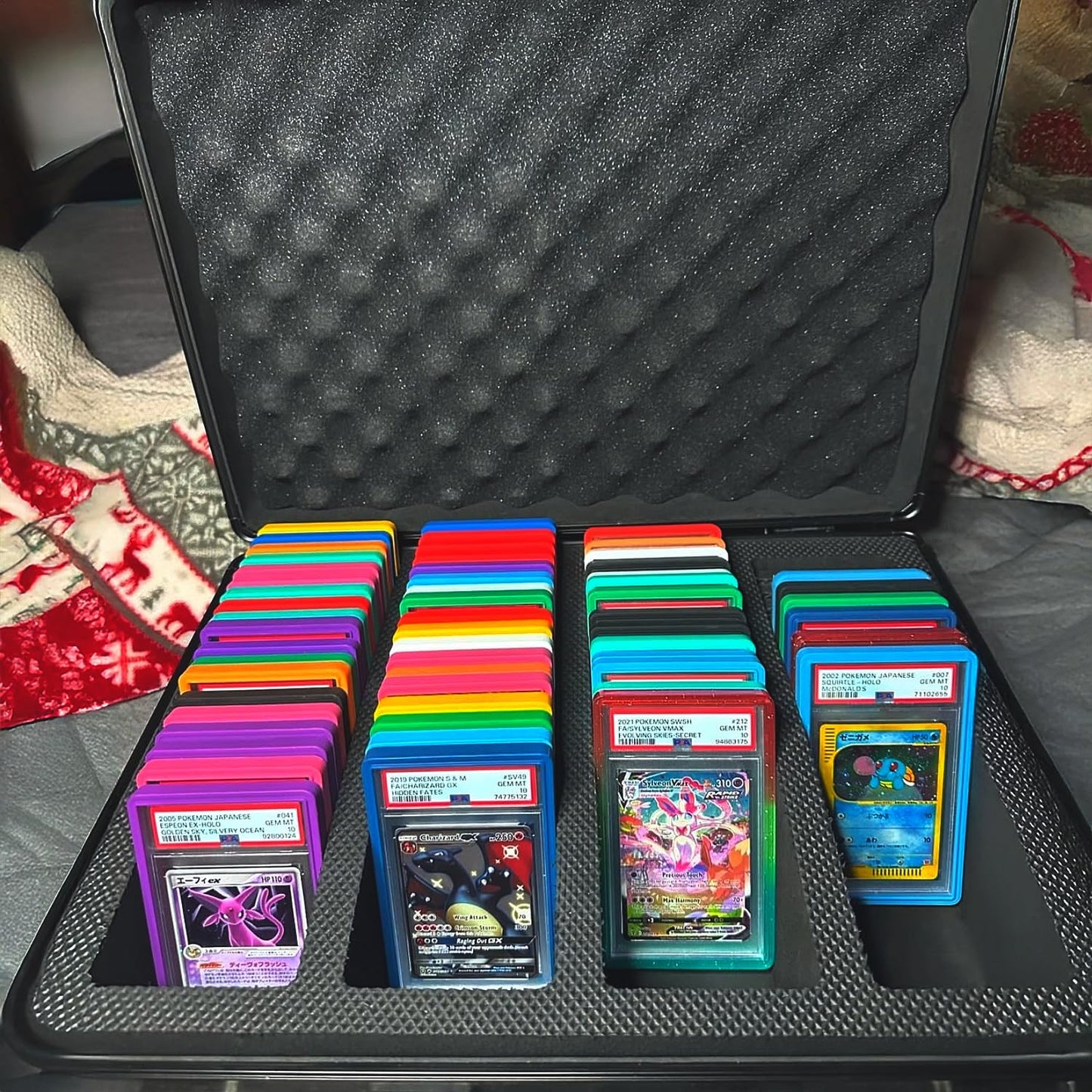 Panopply Slab Armor Fusion 4-Row Graded Card Storage Box – 160+ PSA Slabs (Carbon Fiber)