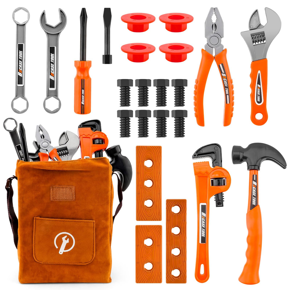 PANPAPA Tools for Toddlers – 24-Piece Toy Screwdriver & Pliers Kit