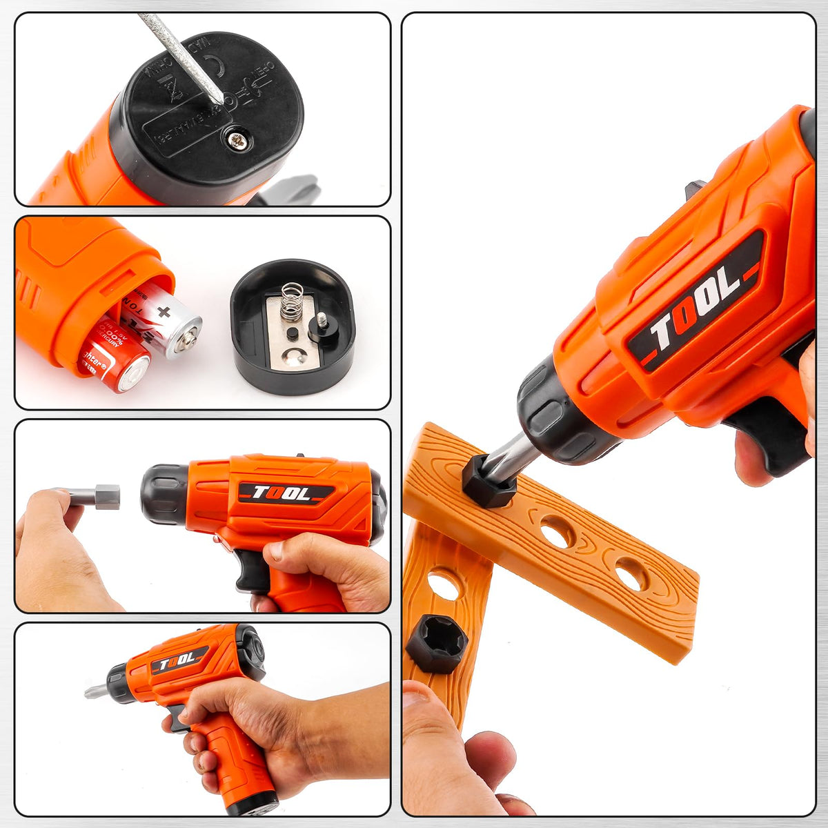 PANPAPA Toy Drill Set for Toddlers 1-3 | Realistic Sound & Action
