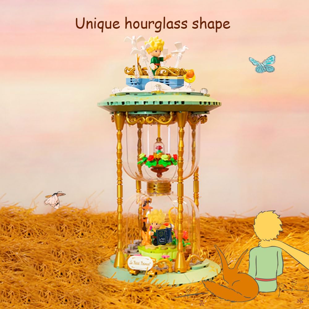 PANTASY Little Prince Hourglass Building Blocks Set – Build, Create & Play for Adults