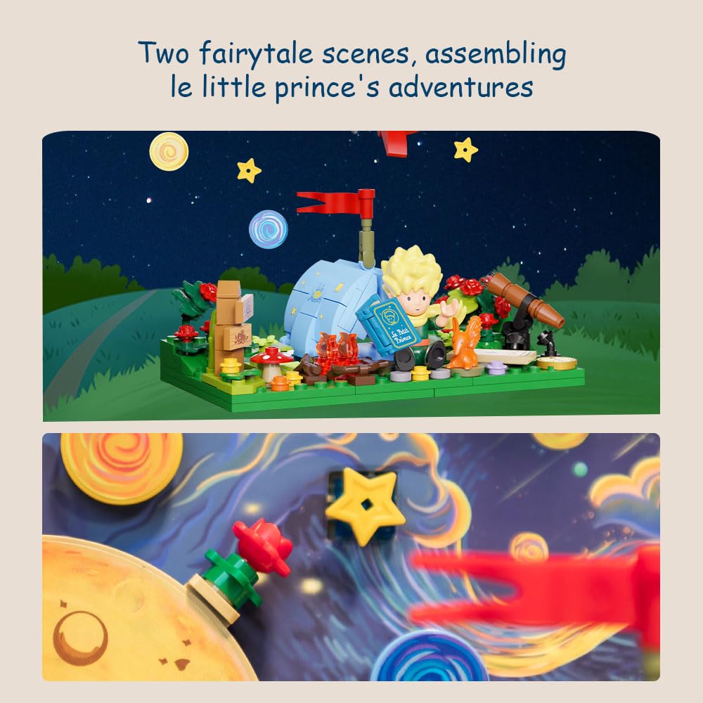 PANTASY The Little Prince Suitcase Building Blocks Set – Create, Display, Play