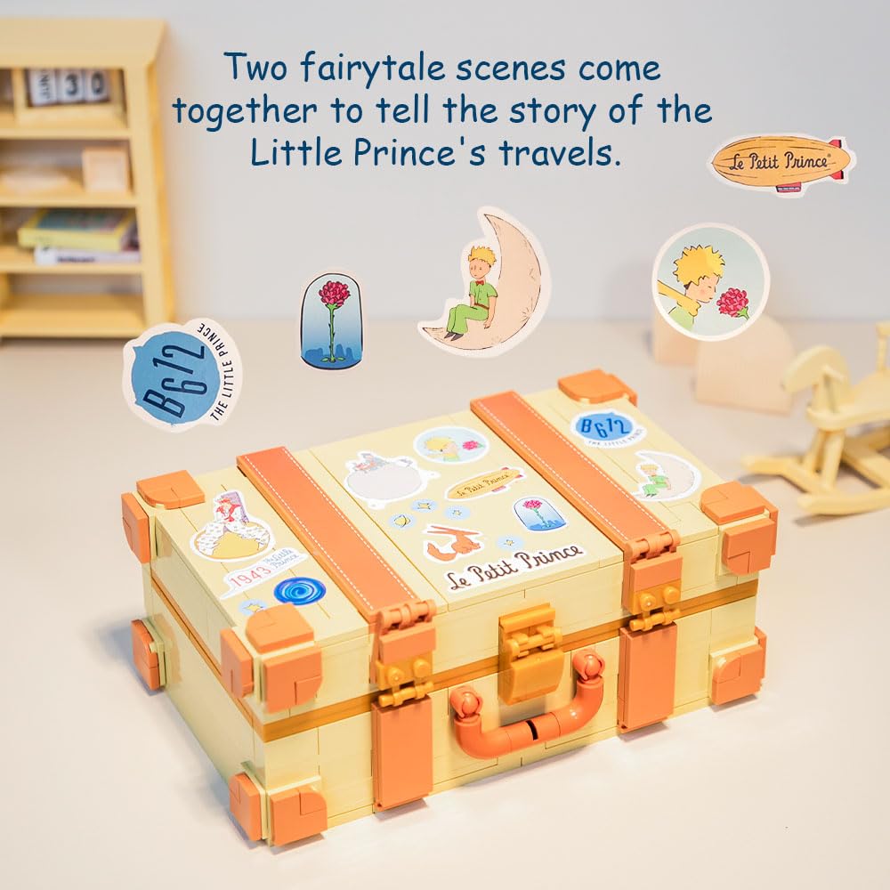 PANTASY The Little Prince Suitcase Building Blocks Set – Create, Display, Play