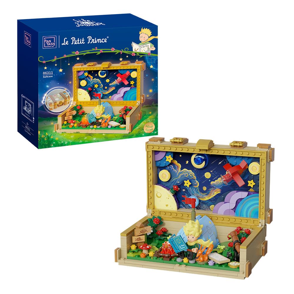 PANTASY The Little Prince Suitcase Building Blocks Set – Create, Display, Play
