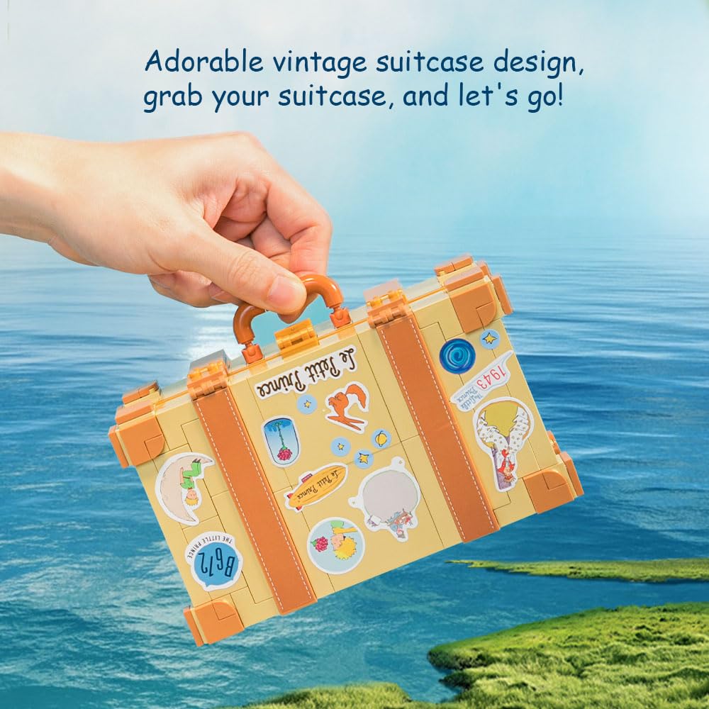PANTASY The Little Prince Suitcase Building Blocks Set – Create, Display, Play