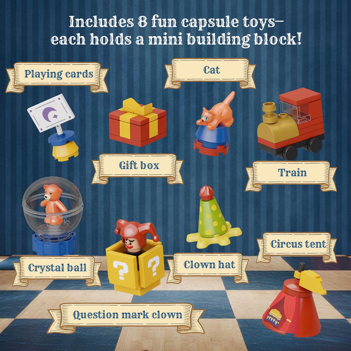 PANTASY Retro Circus Claw Machine Building Kit – Arcade-Style Interactive Display
