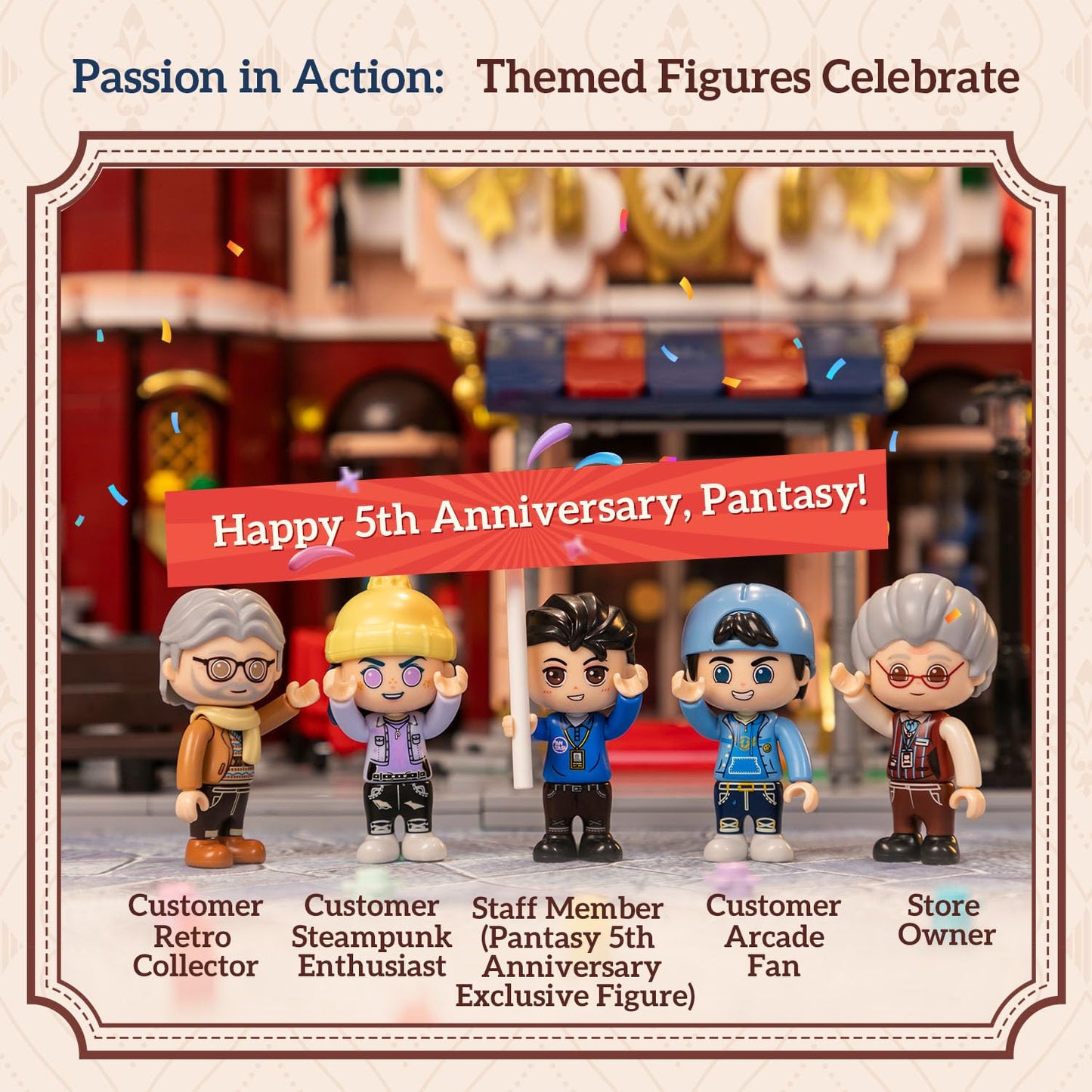 PANTASY Toy Shop Building Set for Adults — European Castle Design & Hidden Surprises