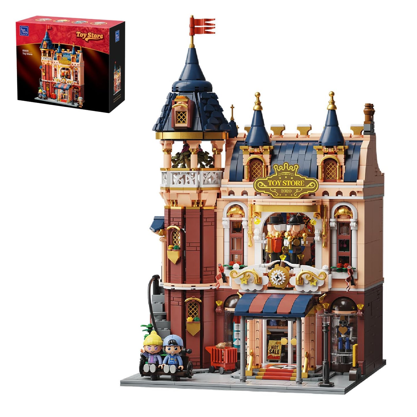 PANTASY Toy Shop Building Set for Adults — European Castle Design & Hidden Surprises