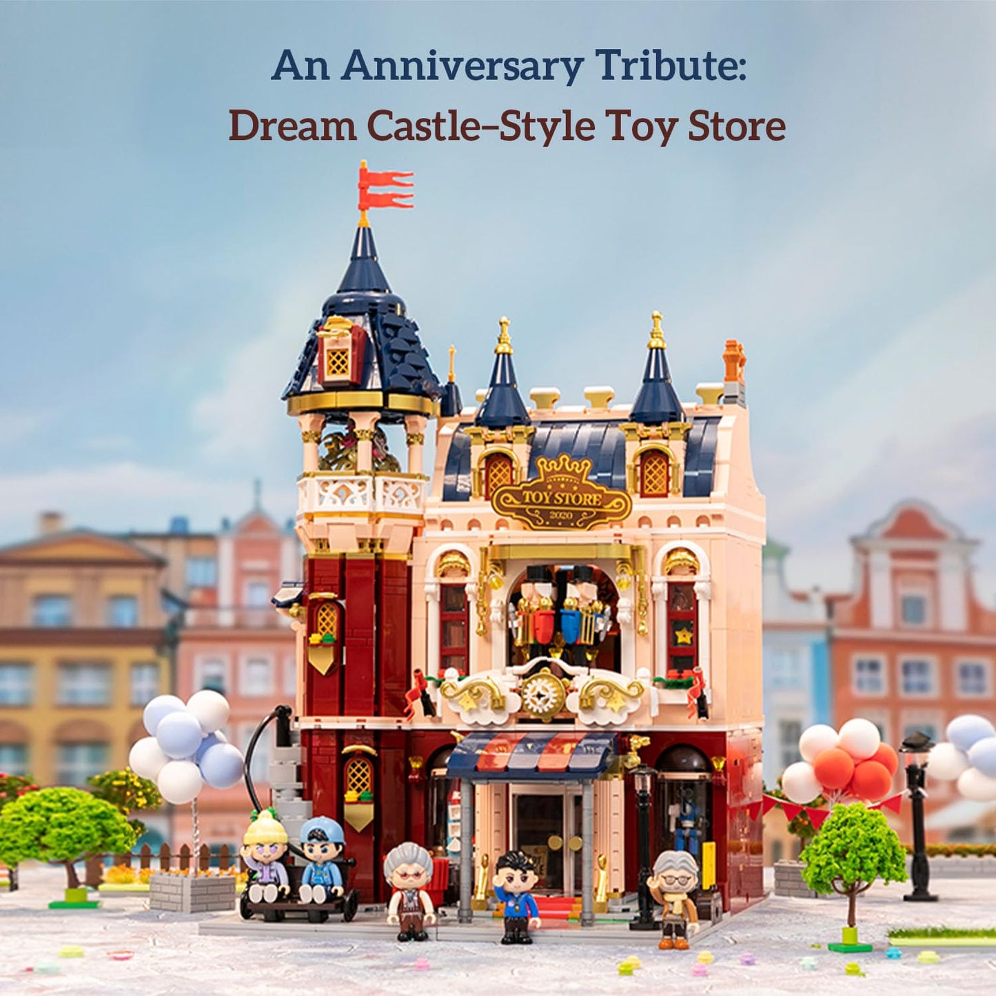 PANTASY Toy Shop Building Set for Adults — European Castle Design & Hidden Surprises