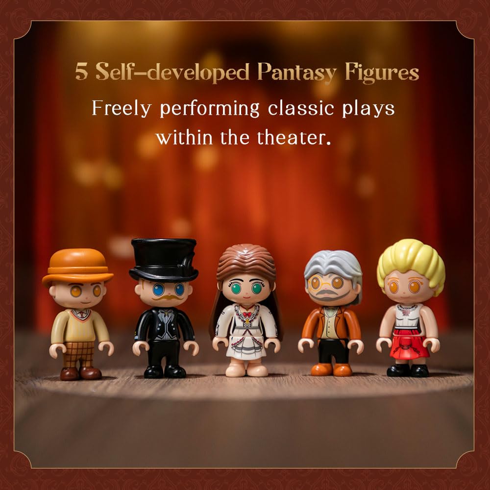 PANTASY Vintage European Grand Theater Building Set — Crystal Dome & Chandelier