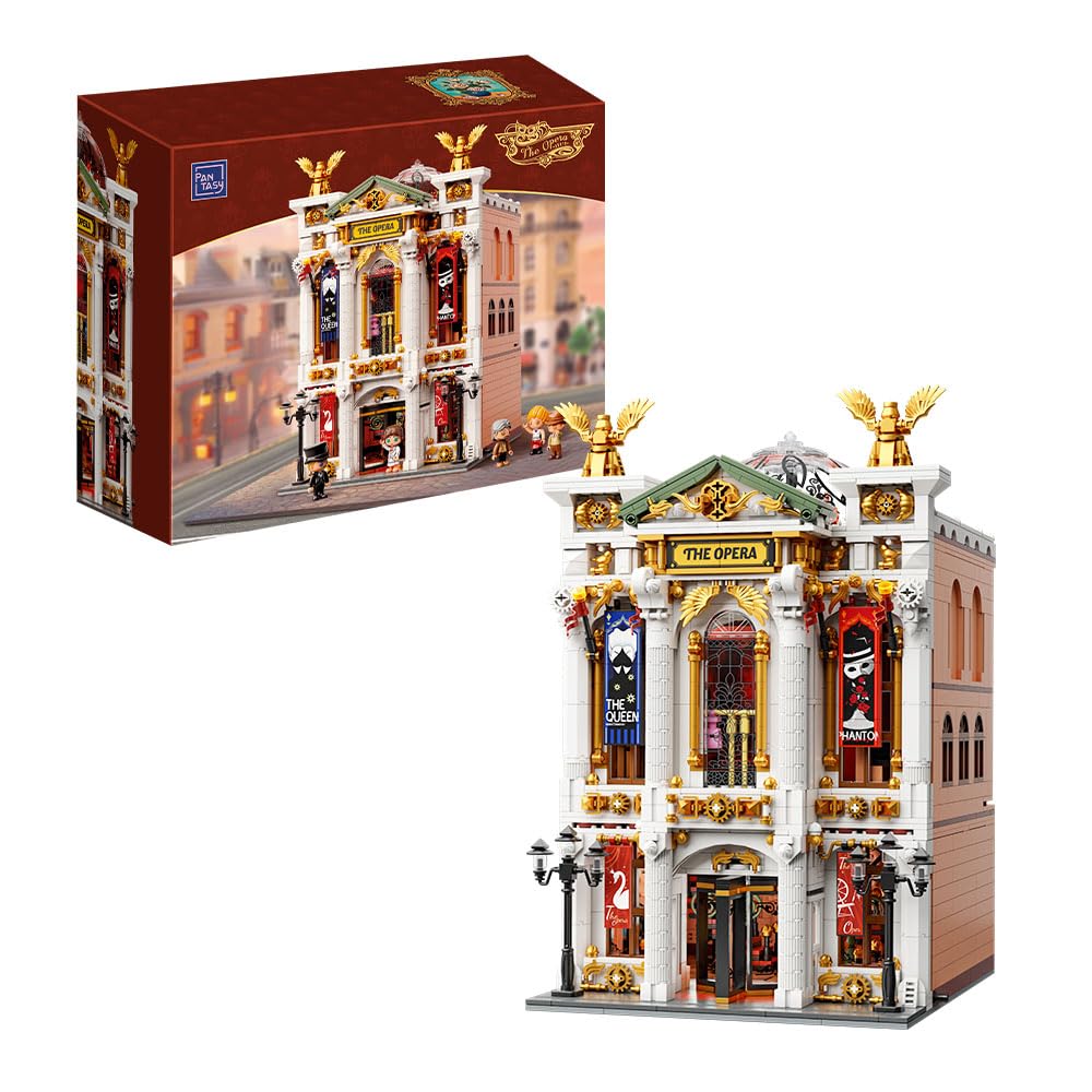 PANTASY Vintage European Grand Theater Building Set — Crystal Dome & Chandelier