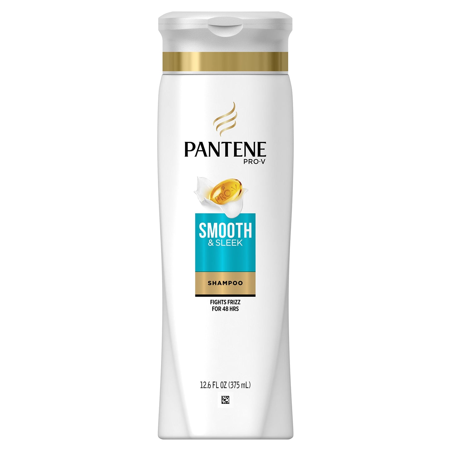 Pantene Smooth & Sleek Shampoo 12.6 oz – 3-Pack with Pro-Vitamins & Moroccan Argan Oil
