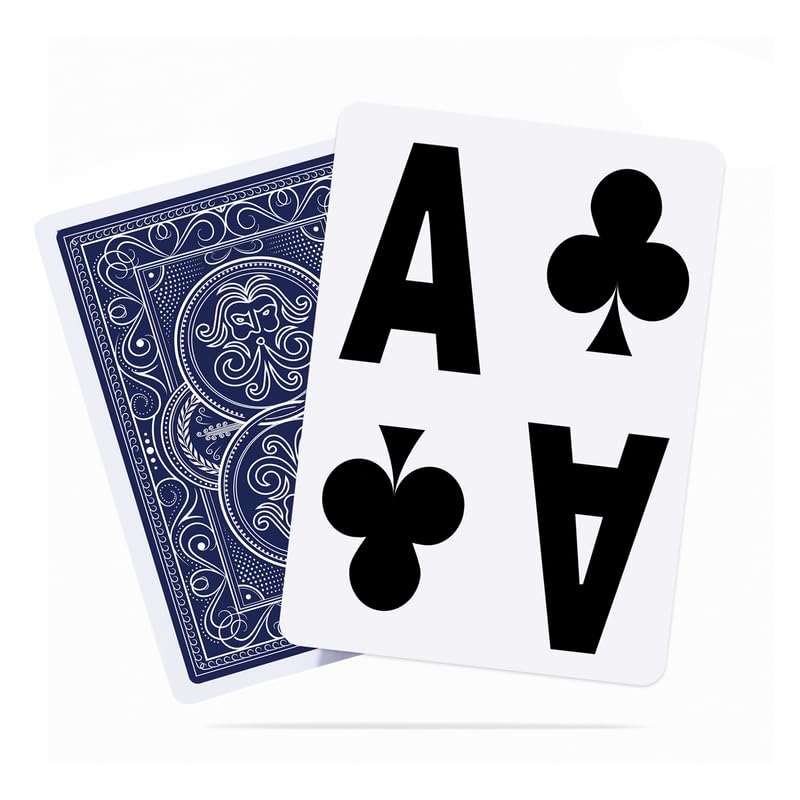 Pantheon Heavy Playing Cards – Extra-Large Print Deck for Outdoors, Seniors, and Low Vision | Jumbo Index