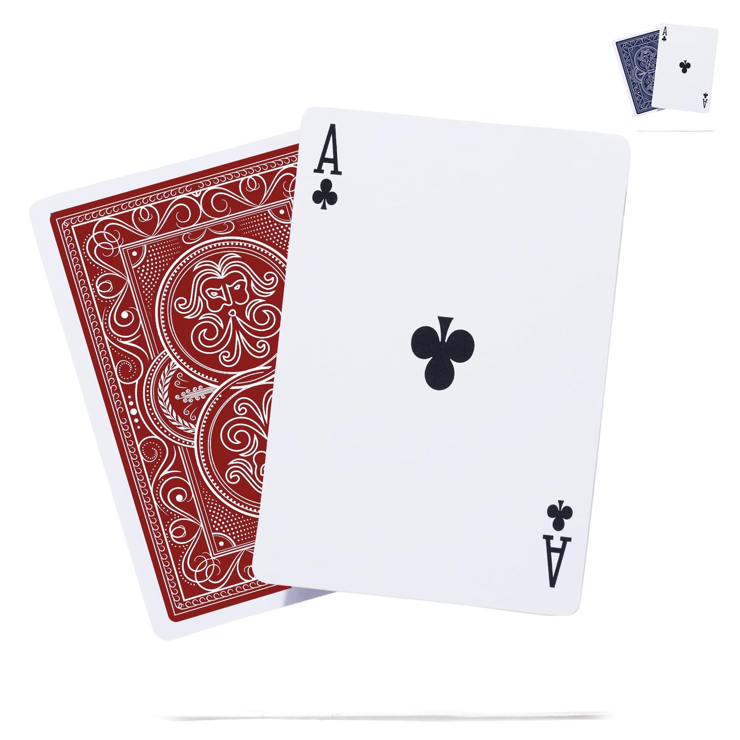 Pantheon Playing Cards - Weighted Outdoor Deck, Wind-Resistant & Waterproof | Crimson Red