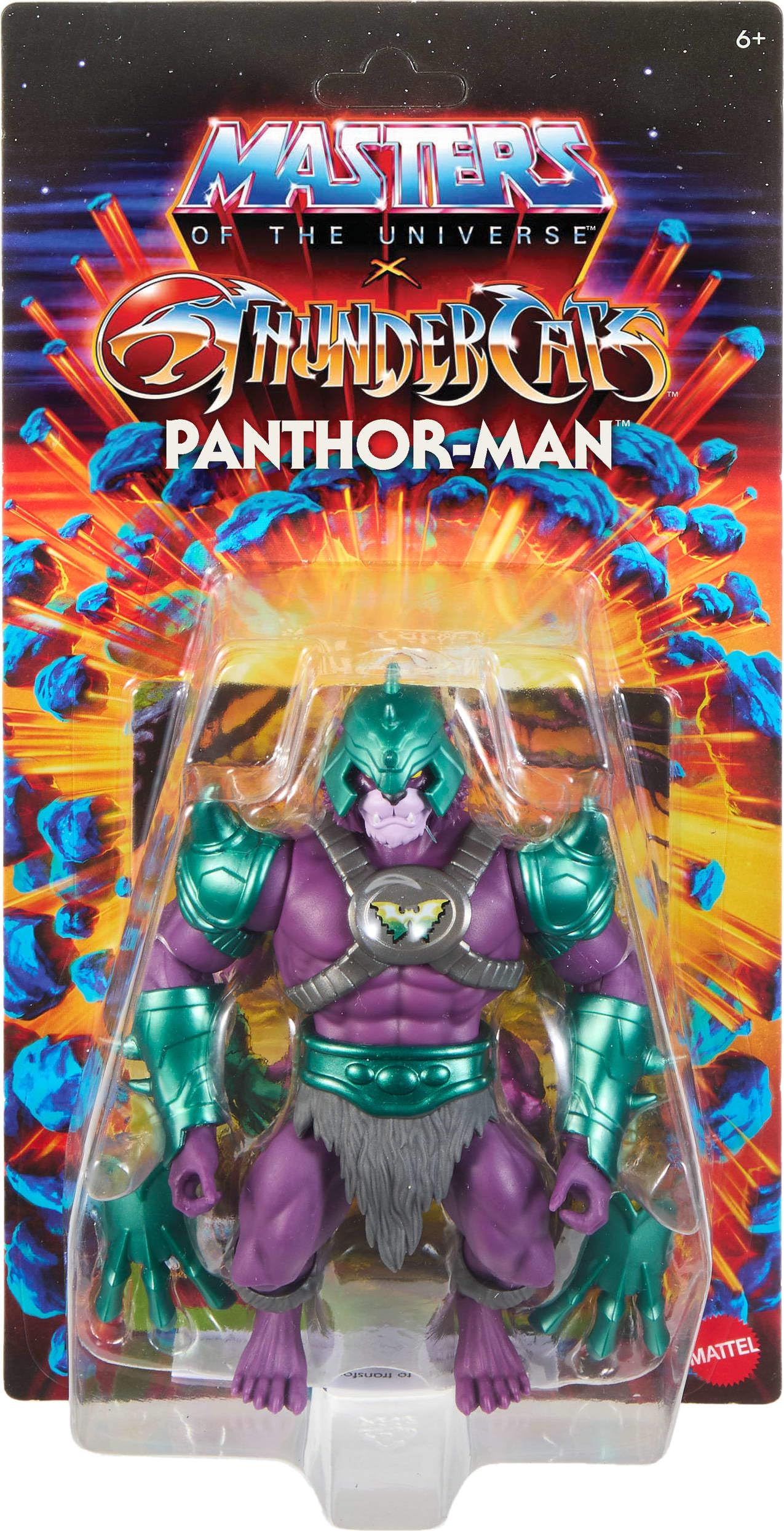 Masters of the Universe Origins & ThunderCats Panthor-Man Figure – 5.5-Inch Posable with Battle Claws