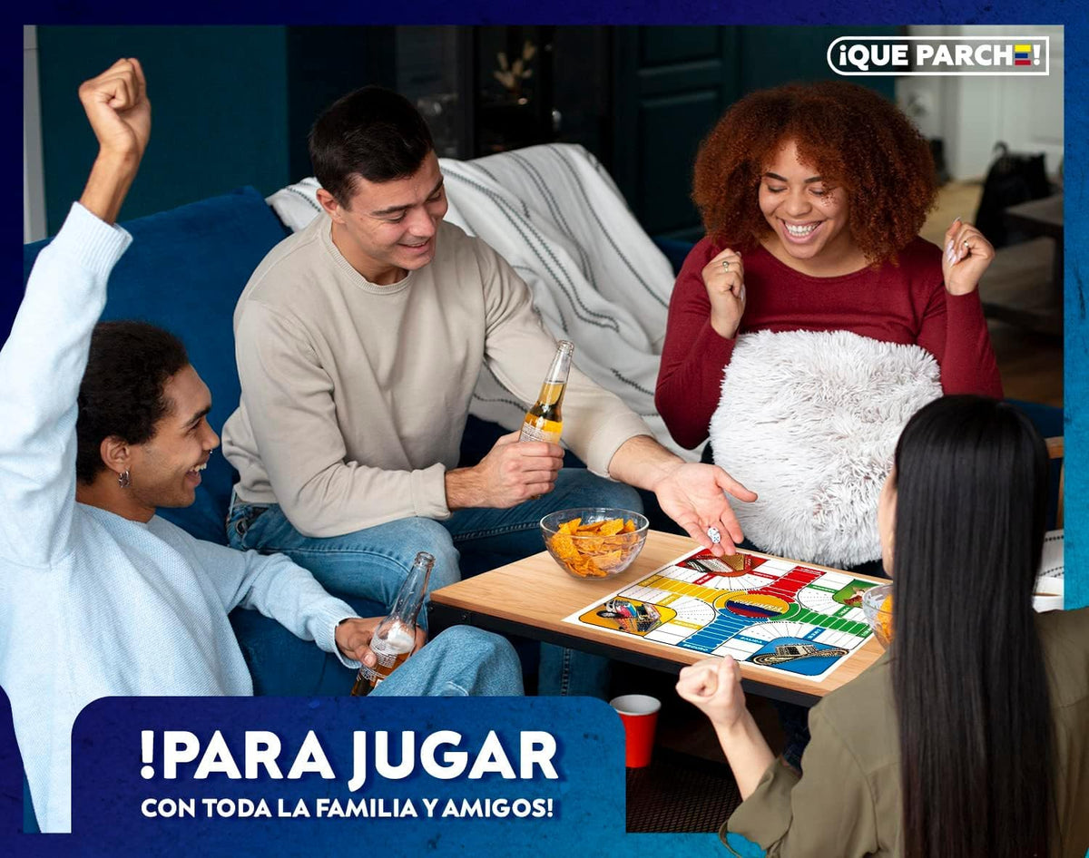 PAP Products Parques Colombiano Board Game for 2-4 Players | Colombian Parcheesi Style