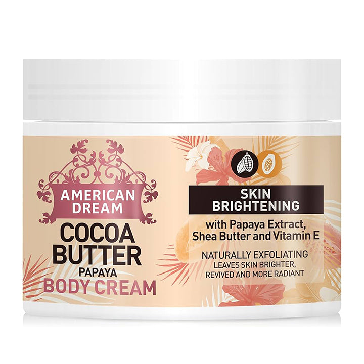 American Dream Papaya Butter Cream 18oz – Rich Brightening Body Cream for Radiant Skin