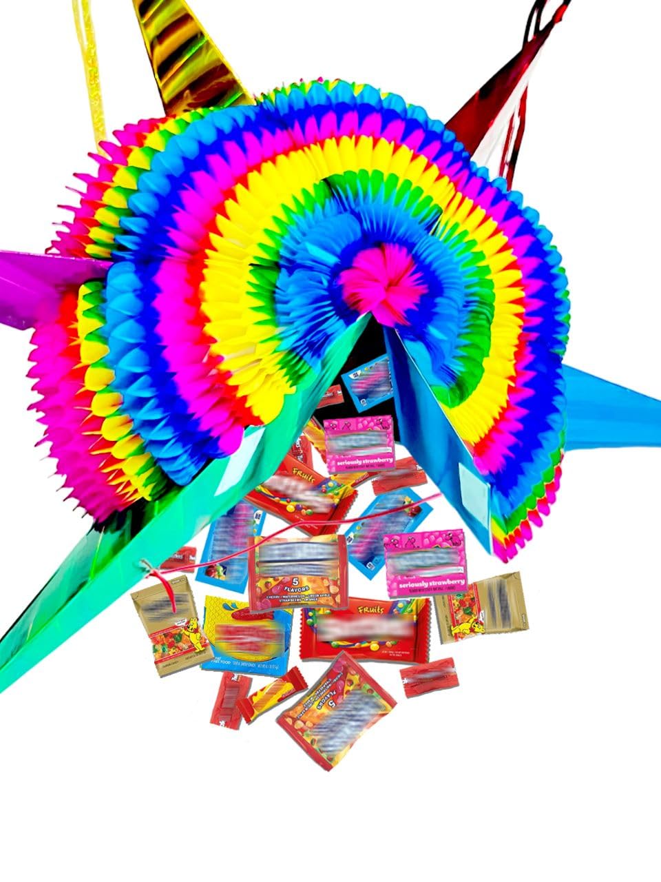 Papel Picado a la Mexicana - 32-Inch Large Foldable Handmade Piñata for Parties