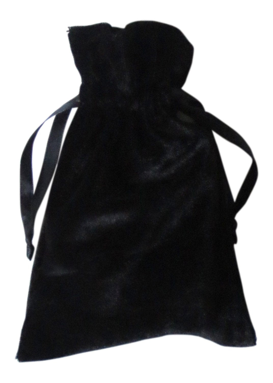 Paper Mart Black Velvet 6x9 Tarot & Rune Bag – Soft Drawstring Storage