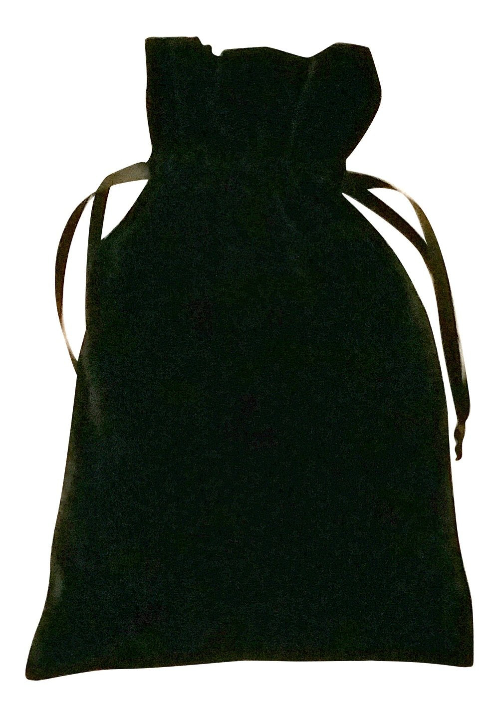 Paper Mart Black Velvet 6x9 Tarot & Rune Bag – Soft Drawstring Storage