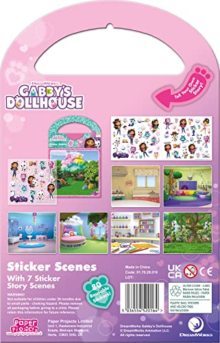 Gabby's Dollhouse Activity Set by Paper Projects | 6 Scenes & 50+ Stickers
