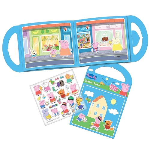 Paper Projects Peppa Pig Activity Set – Six Scenes & 50+ Reusable Stickers, Blue, 23.5 cm x 15.5 cm