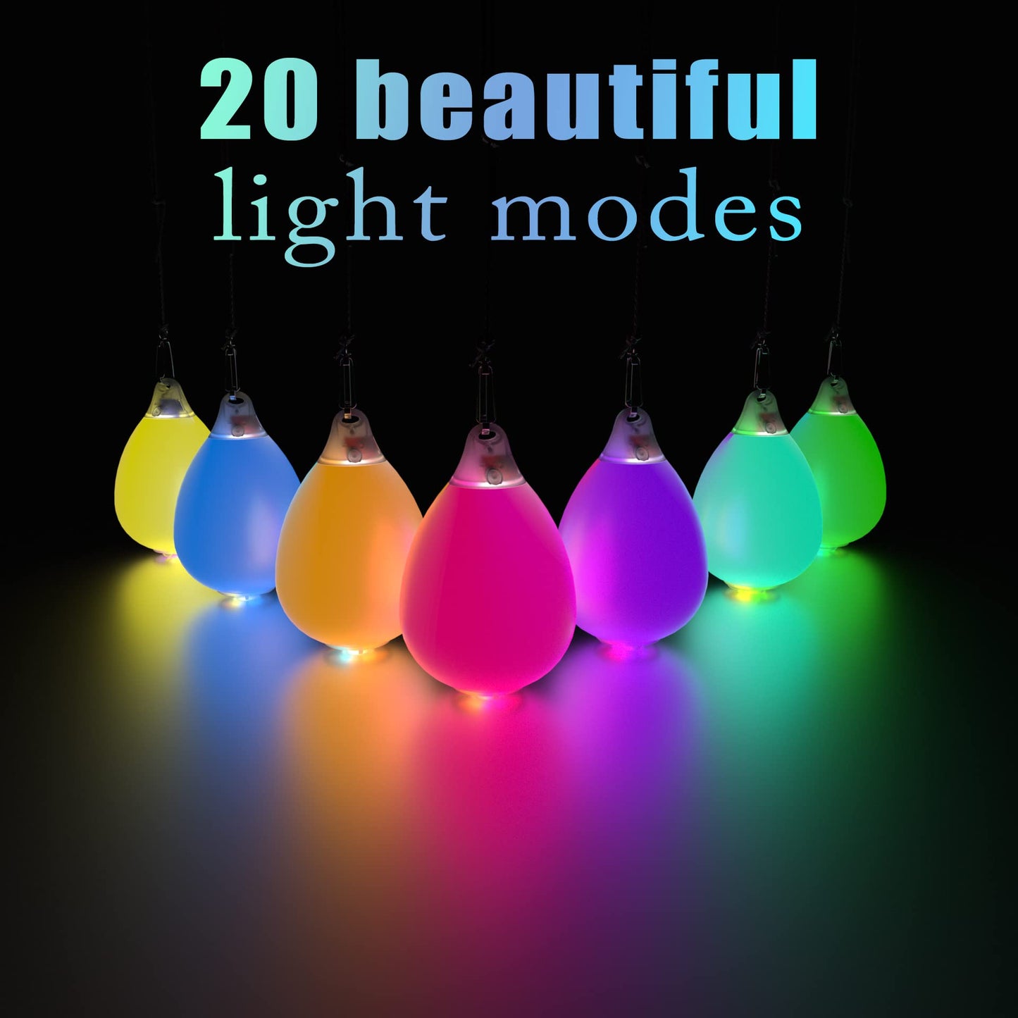 Papi Dada LED POI Balls – Fiber Optic LED Poi with 20 Color Modes