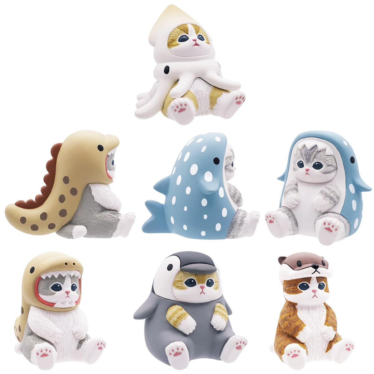 Parade Inc. mofusand Marine Life Meow Sitting Pose — Blind Box Collectible Figurines
