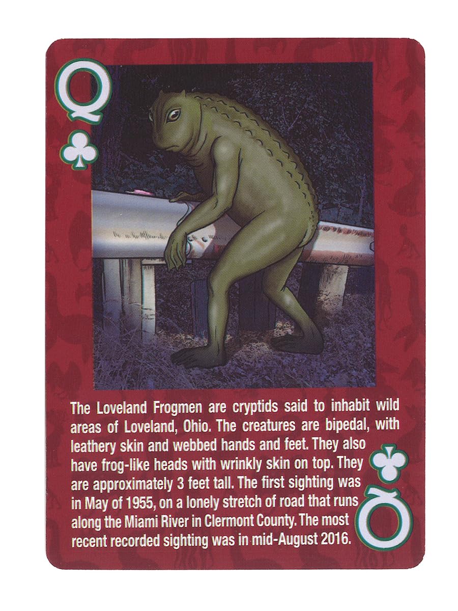 Paradise Cay Publications Cryptid Playing Cards – 52-Card Bigfoot & Cryptid Deck