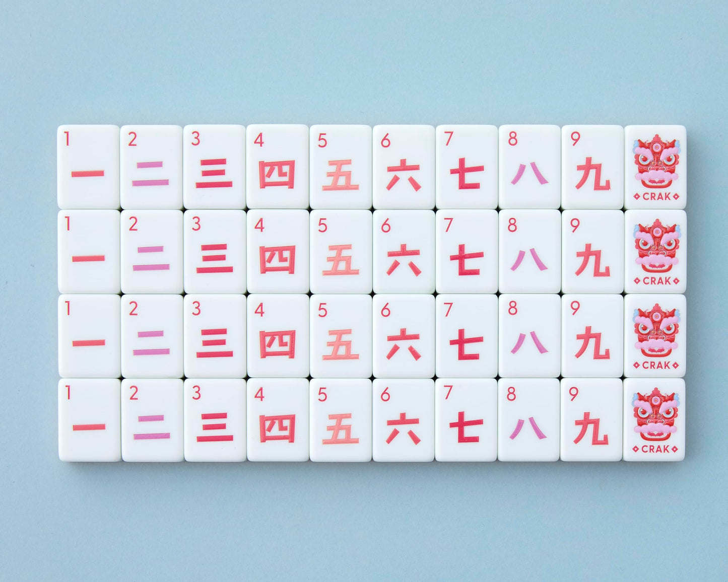 Paradise Mahjong Tiles by Mahjong Co. — Eco-Friendly, Lightweight Acrylic Set (160 Tiles)