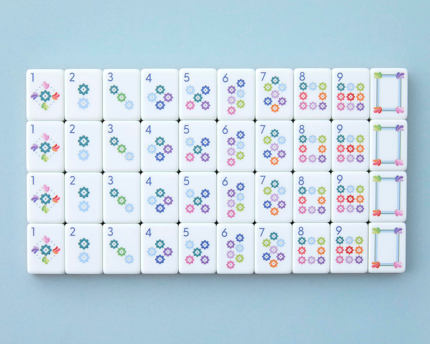 Paradise Mahjong Tiles by Mahjong Co. — Eco-Friendly, Lightweight Acrylic Set (160 Tiles)