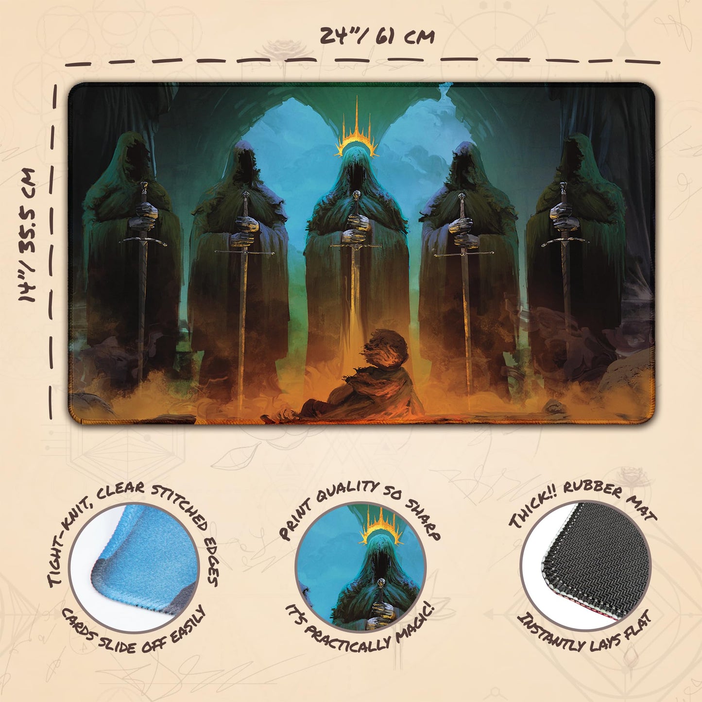 Paramint Amon Sûl (Stitched) MTG Playmat by Anato Finnstark – LOTR Edition
