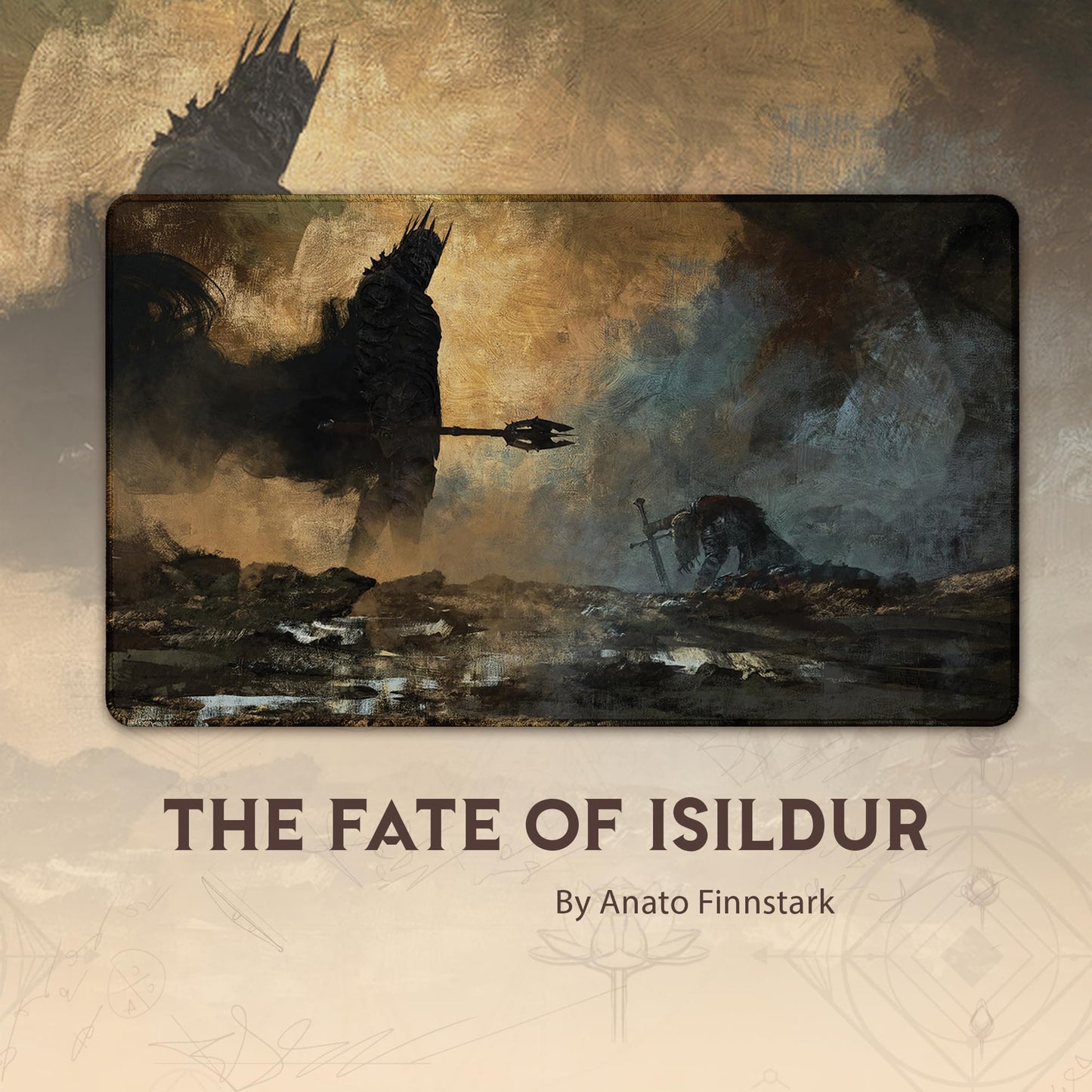 Paramint Fate of Isildur (Stitched) MTG Playmat by Anato Finnstark - Card Game Battle Mat
