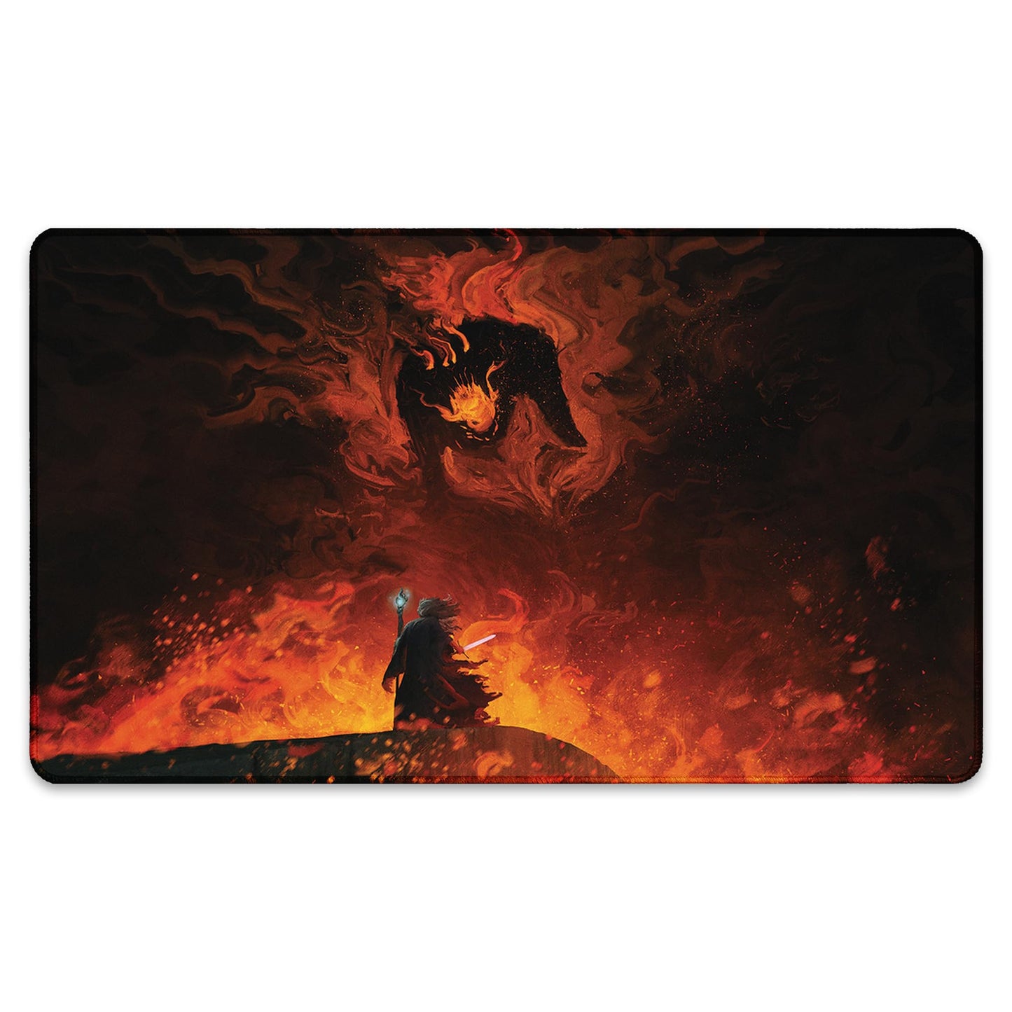 Paramint The Shadow and The Flame (Stitched) MTG Playmat by Anato Finnstark