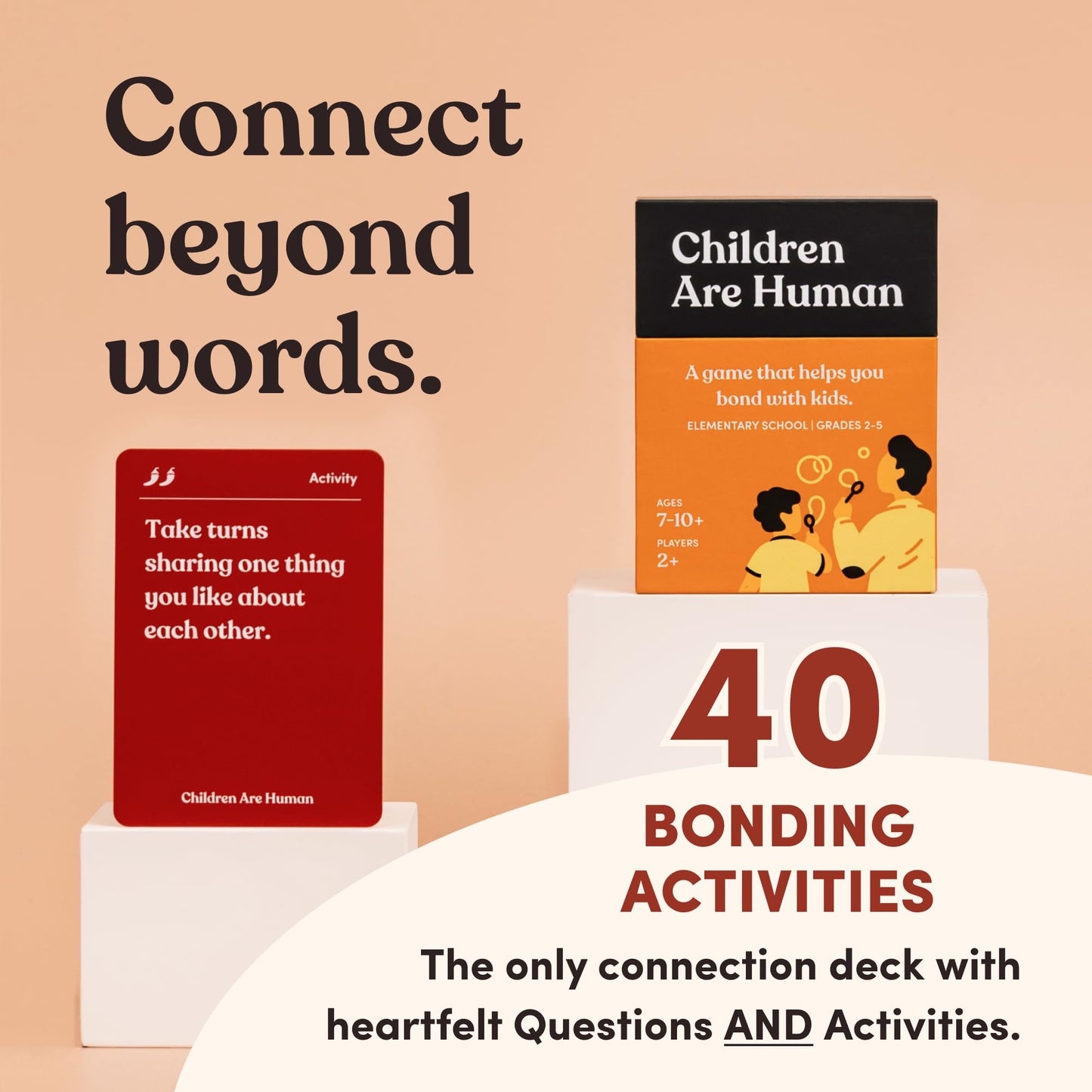 Children Are Human: 140-Card Conversation Game for Bonding with Kids (Ages 7-10) | Parents Are Human