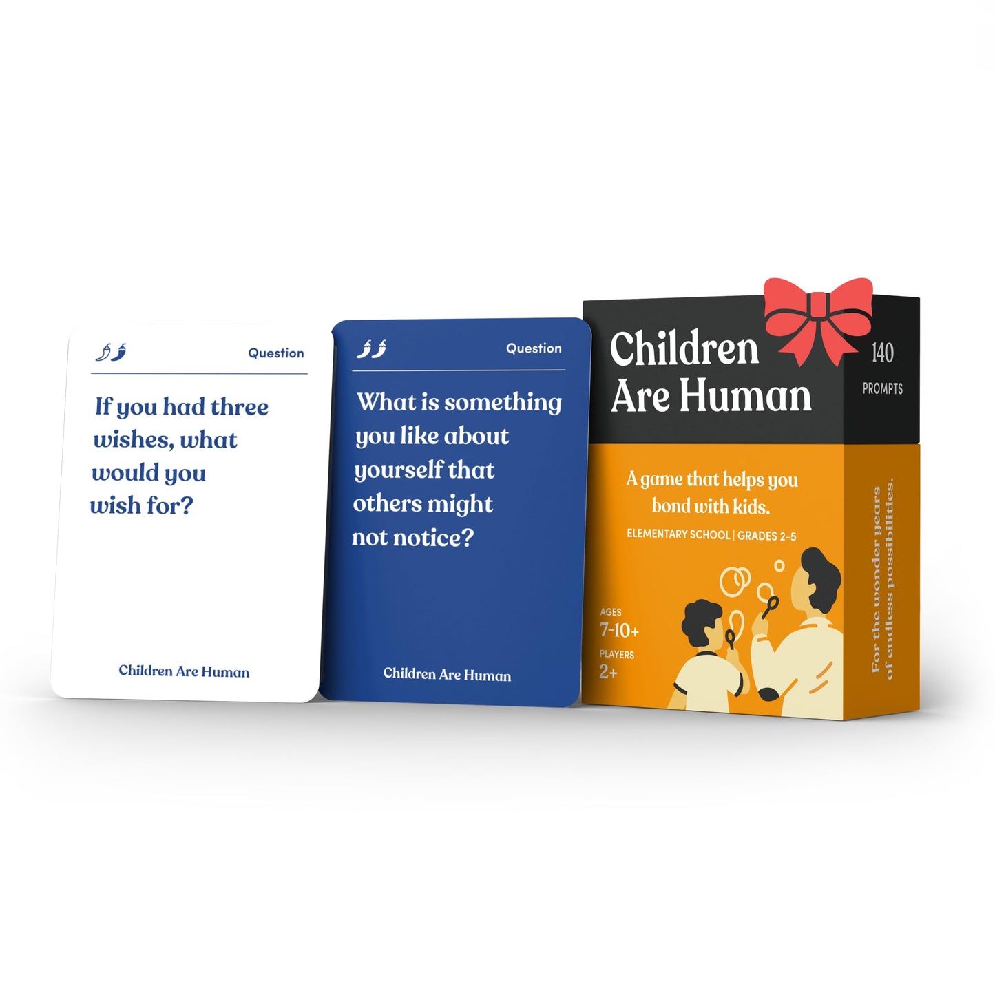 Children Are Human: 140-Card Conversation Game for Bonding with Kids (Ages 7-10) | Parents Are Human