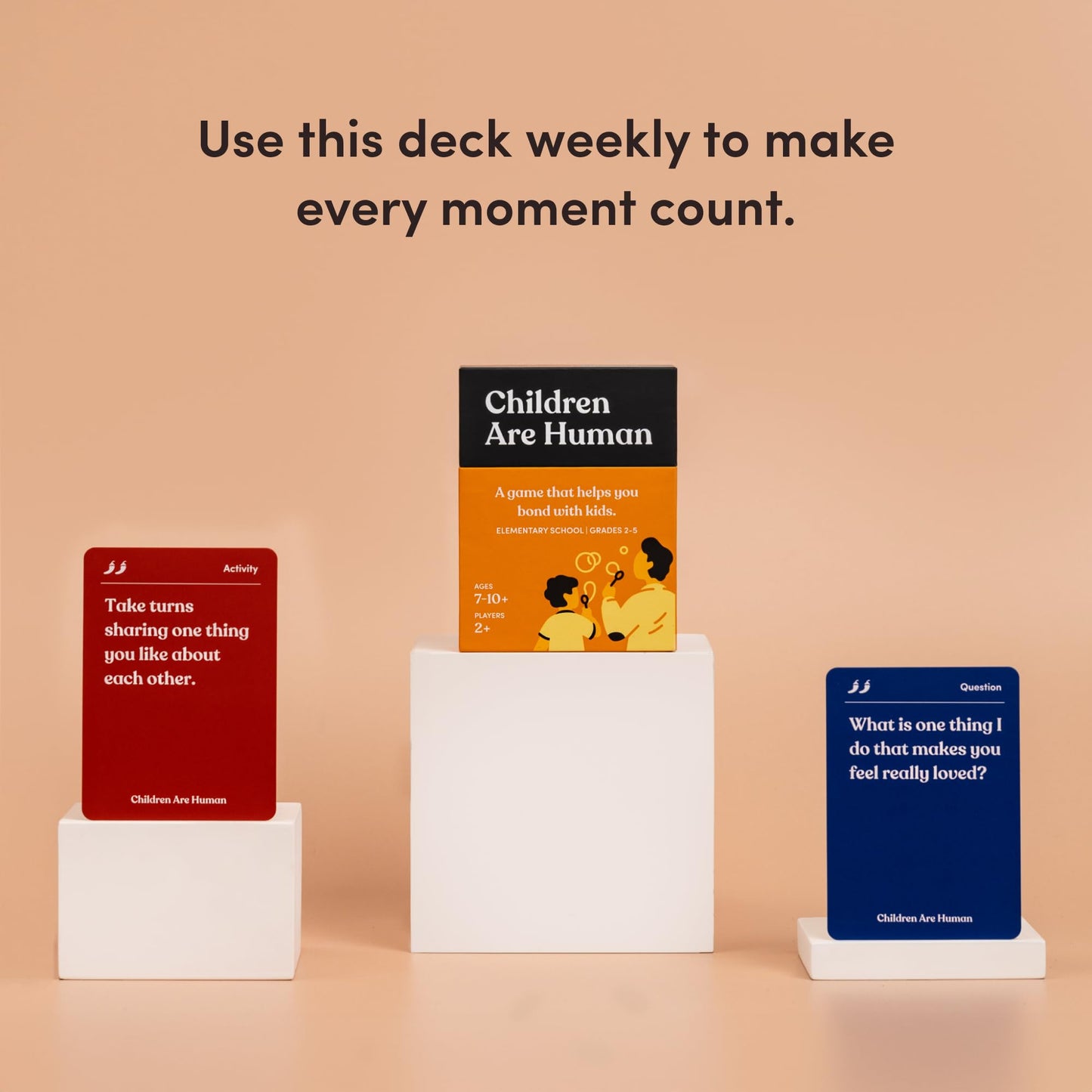 Children Are Human: 140-Card Conversation Game for Bonding with Kids (Ages 7-10) | Parents Are Human