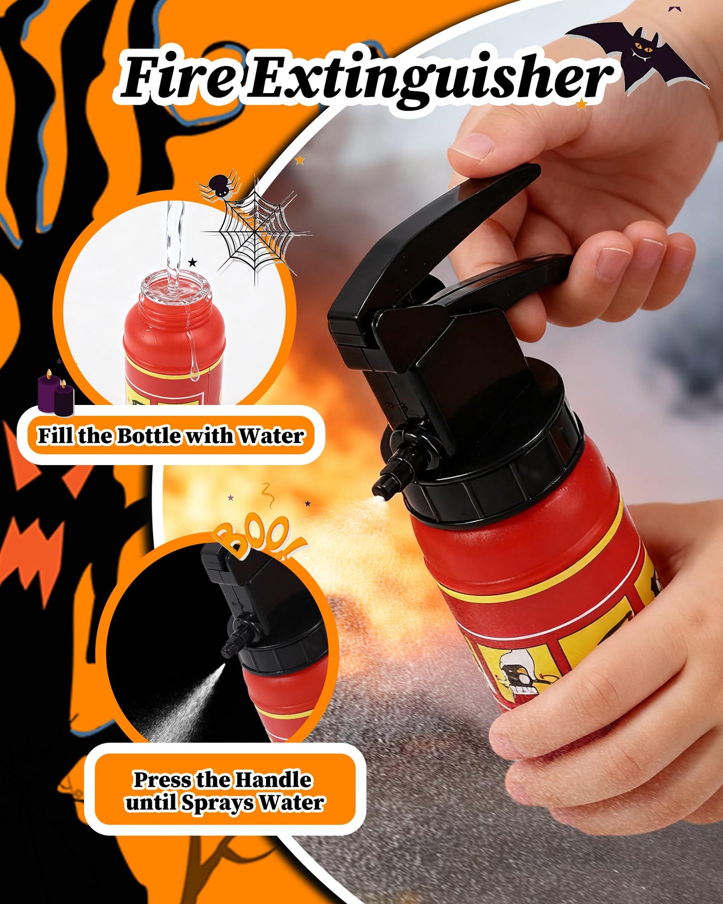 PARTTELY Fireman Costume for Kids with Toys – Firefighter Dress-Up Set