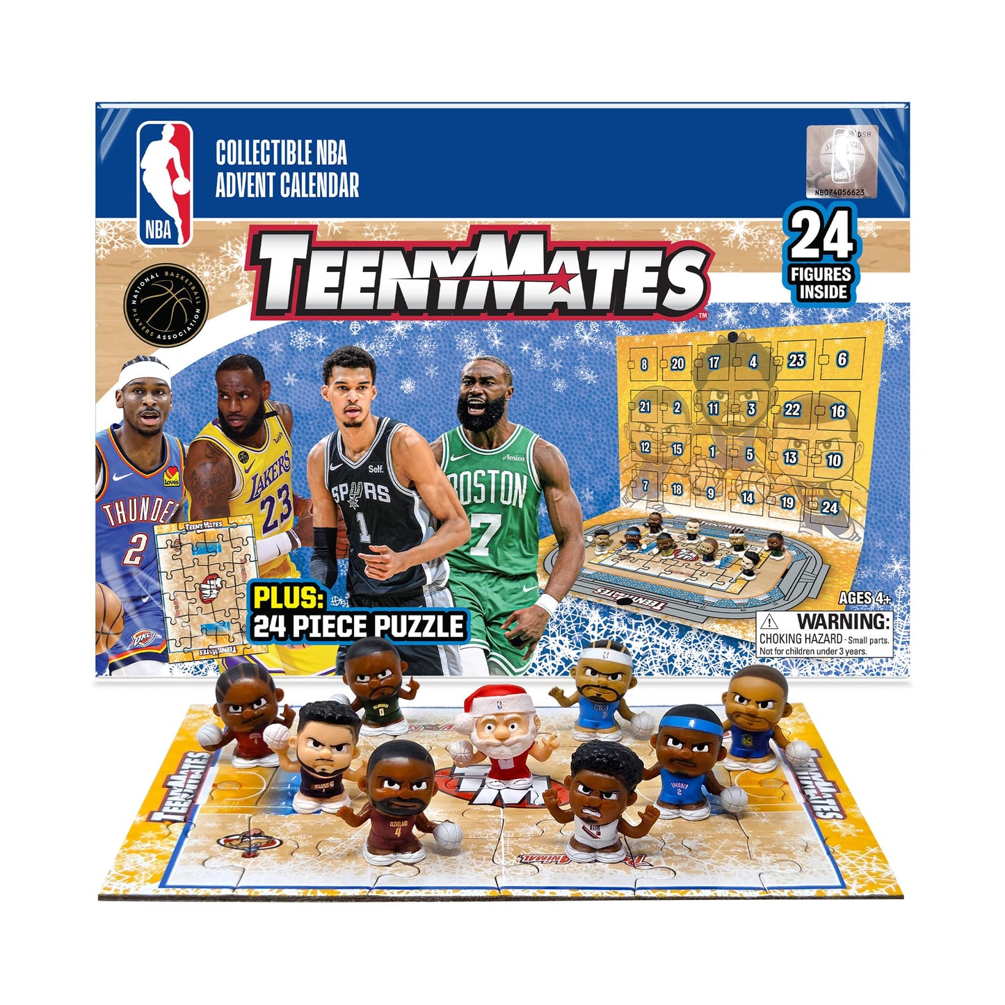 Party Animal 2025 NBA TeenyMates Advent Calendar | 24 Surprises, Officially Licensed