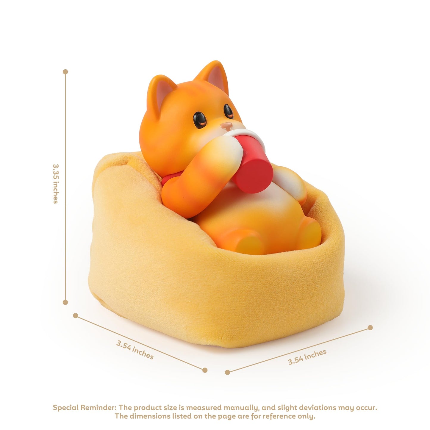 Party Animals Win Series Macchiato Action Figure with Detachable Sofa - 3.35in PVC Collectible