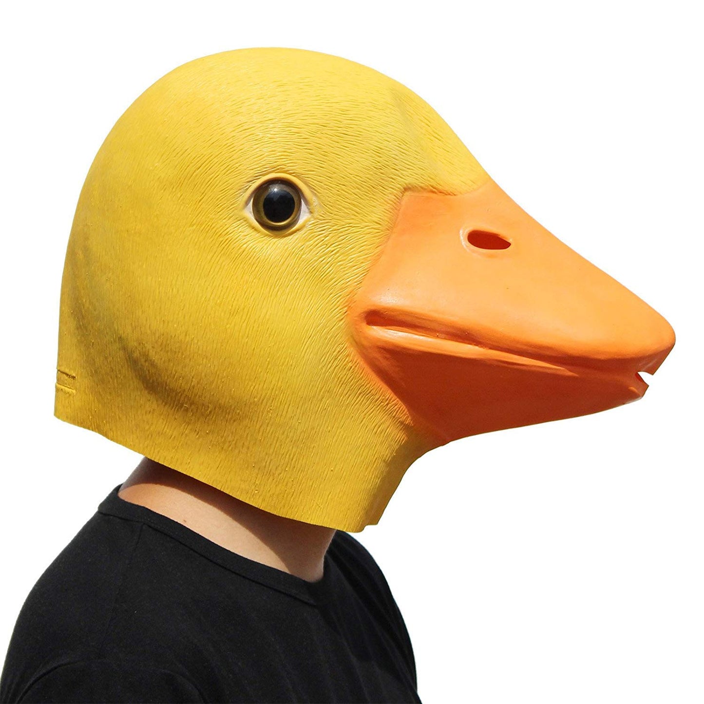 PartyHop Yellow Duck Mask | Latex Full Head Halloween Costume