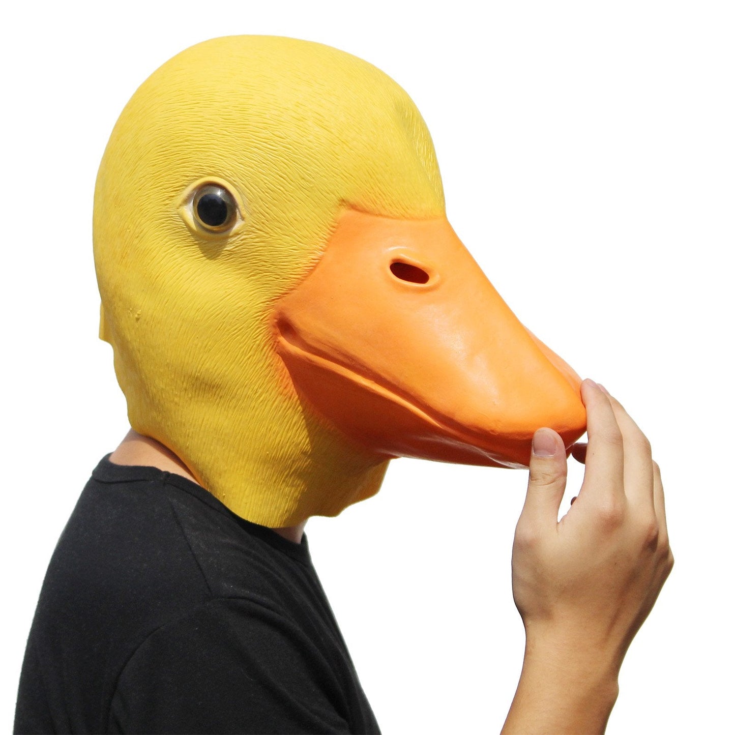 PartyHop Yellow Duck Mask | Latex Full Head Halloween Costume